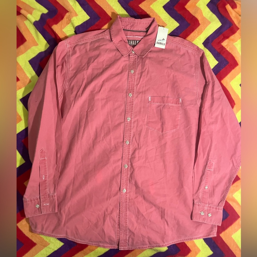 Kahala Long Sleeve Button Down Shirt Nwt